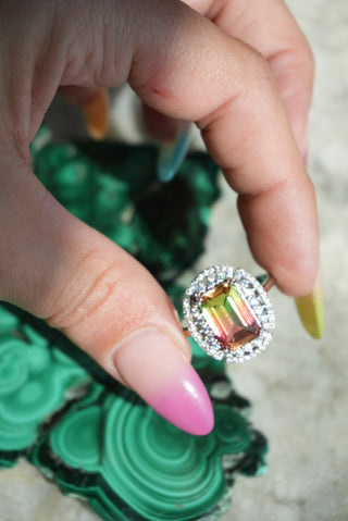 WATERMELON TOURMALINE SZ 10.5