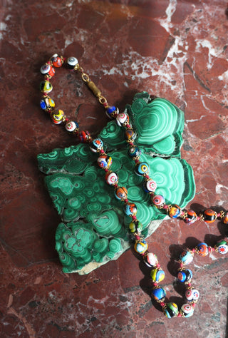 ITALIAN MURANO GLASS BEADED NECKLACE