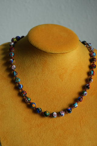 ITALIAN MURANO GLASS BEADED NECKLACE