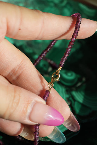 14k AMETHYST CHAIN