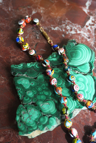 ITALIAN MURANO GLASS BEADED NECKLACE