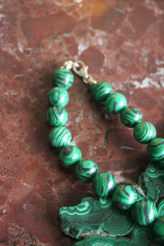 MALACHITE BEADED NECKLACE