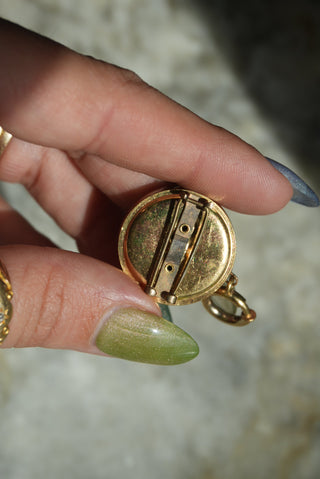 ANTIQUE GOLD FILL BADGE HOLDER