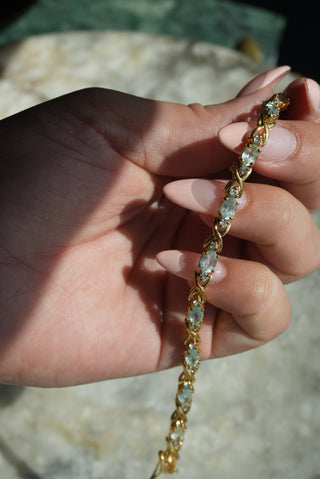 AQUAMARINES TENNIS BRACELET
