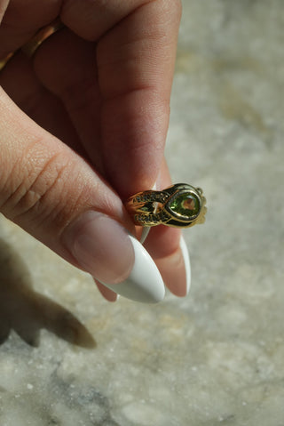 PERIDOT PEAR SZ 5