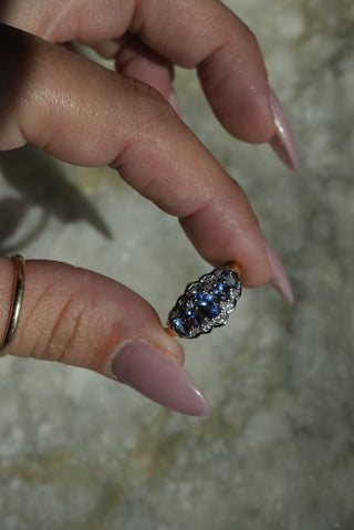 Princess Tiara - Vermeil Gemstone Ring Size 7