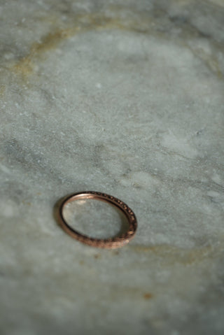 10K ROSE GOLD DIAMOND BAND