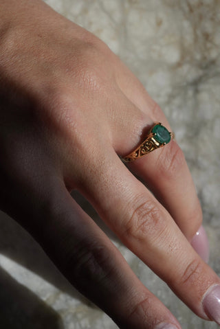 14k Emerald Ring