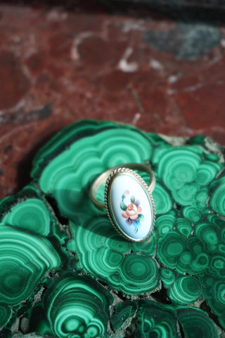 RUSSIAN HAND PAINTED RING SZ 7