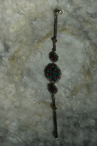 Merry Burst - Gemstone Cluster Bracelet