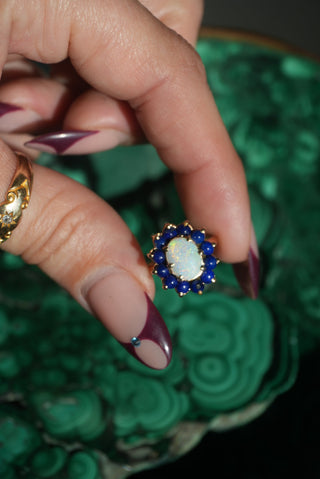 14K LAPIS & OPAL RING