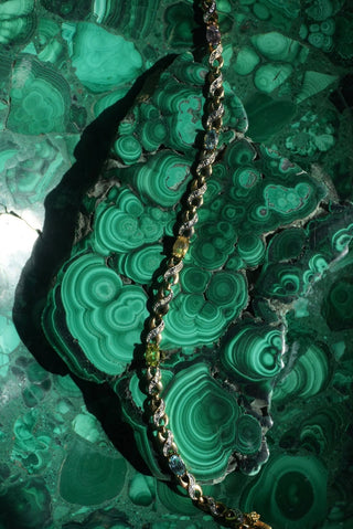 Wavelength - Vermeil Semiprecious Gemstone Bracelet