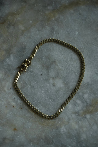 14k Mini Curb Link Bracelet