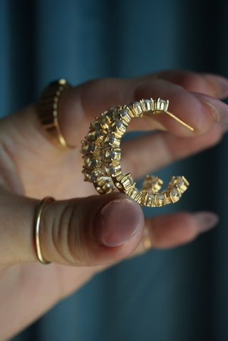 Fresh Squeezed - Vermeil Gemstone Hoops