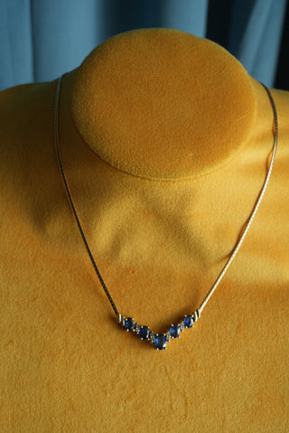 14k SAPPHIRE NECKLACE