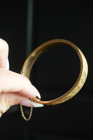 Gatsby Girl - Gold Fill Classic Hinge Bangle