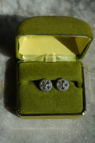 Shields Up - Sterling Pave Earrings