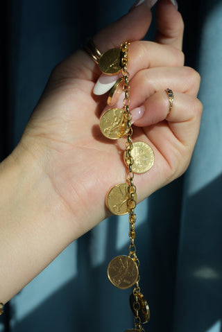 14K ITALIAN CHARM BRACELET