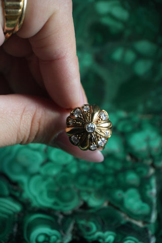 Bright Bloom - Vermeil Floral Burst Ring Size 9