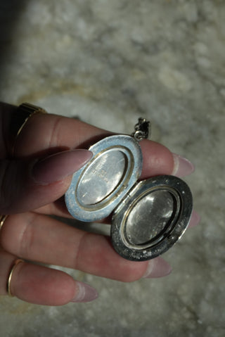 You Belong - Sterling Enamel Floral Locket Necklace