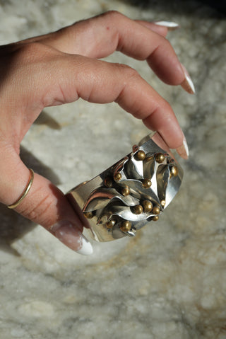 BRUTALIST STERLING CUFF