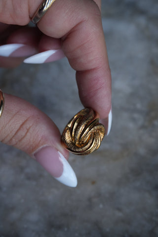 Cookie Swirl - Vermeil Knot Ring Size 7