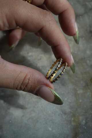 Band 1 - Vermeil Studded Band Size 8