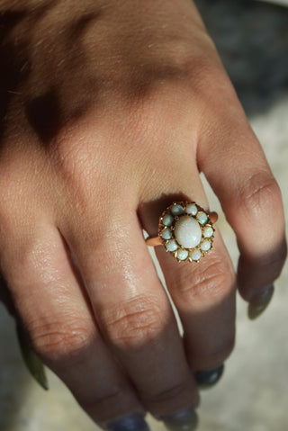14K OPAL RING