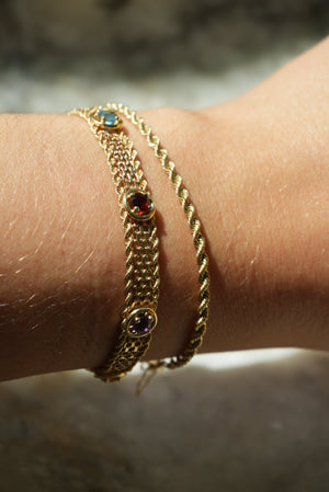 7inch 14k ROPE BRACELET