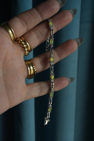 Gummy Opals - Sterling Tennis Bracelet