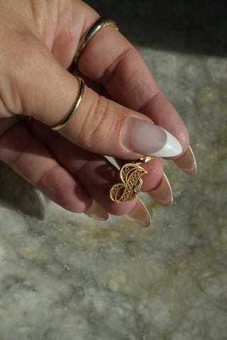 14K J PENDANT