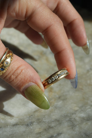 14K DIAMOND BAND
