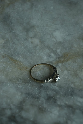 14K MINE CUT ENGAGEMENT RING