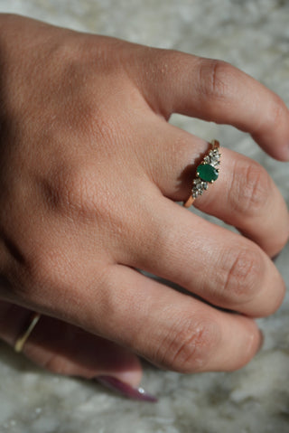 10K EMERALD RING