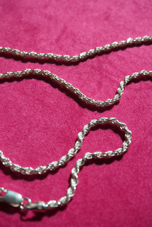 STERLING SILVER ROPE CHAIN