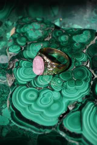 14k Cameo Ring Art Deco Style