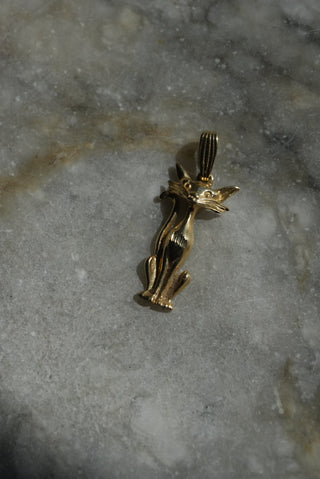 14k Sylvester Kitty Pendant