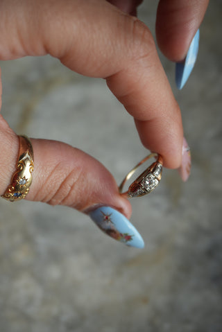 14K VICTORIAN DIAMOND RING