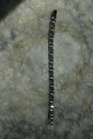Cinderella Slipper - Sterling Sapphire Bracelet