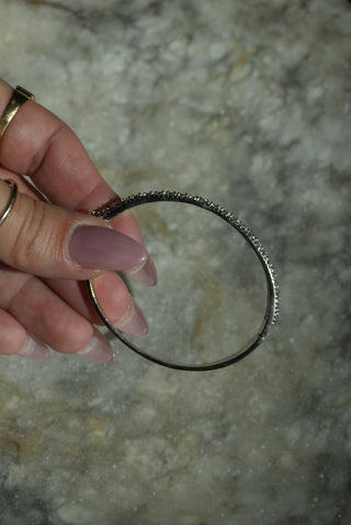 Star Struck - Sterling Icy Gemstone Bangle