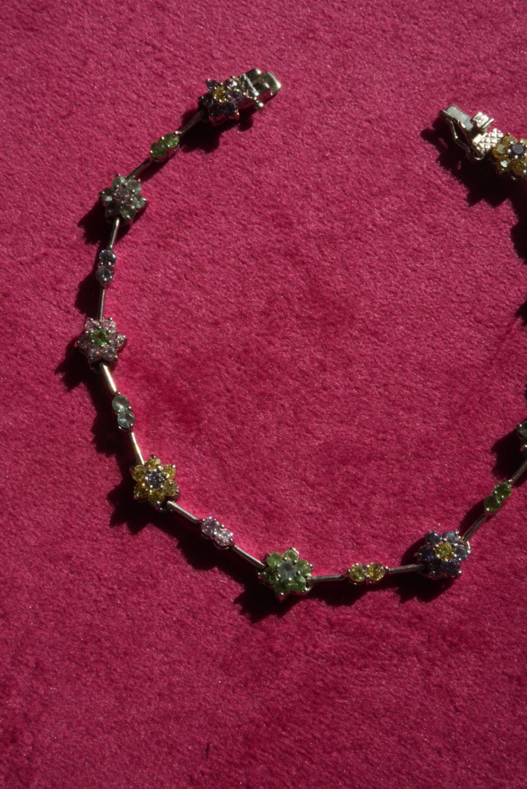 VINTAGE FLOWER GARDEN TENNIS BRACELET