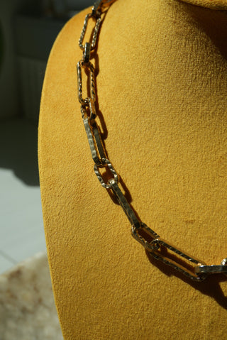 GUNMETAL PAPER CLIP CHAIN
