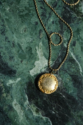 Flowers Forever - Gold Fill Antique Locket