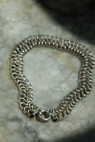 STERLING SILVER BLACK ONYX CHOKER