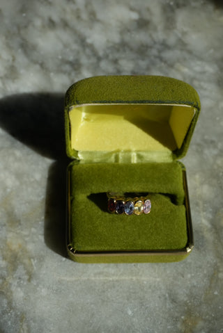 Natures Skittles - Sterling Mixed Gemstone Band Size 7