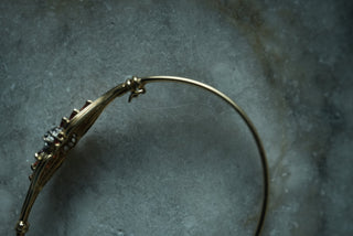 10K GARNET BANGLE