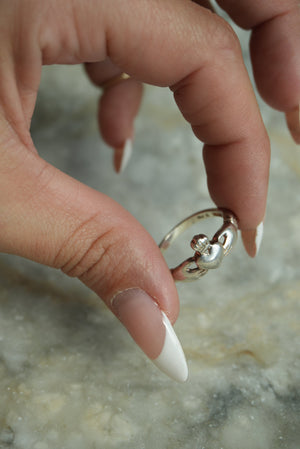 SILVER CLADAUGH RING