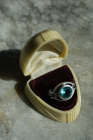Beholden - Sterling Topaz Statement Ring Size 10.5