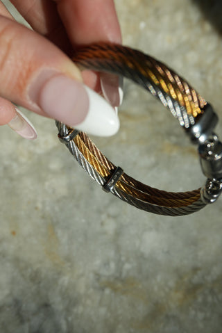 TRI-COLOR BANGLE BRACELET