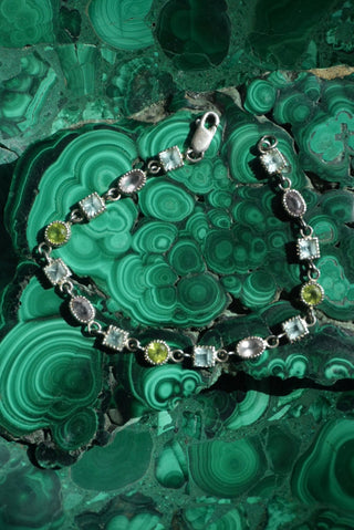 Candy Cutie - Sterling Pastel Gemstone Bracelet